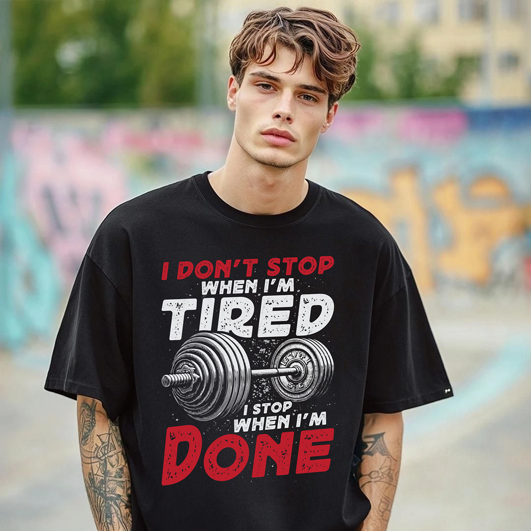 I Stop When I'm Done Oversize T-shirt