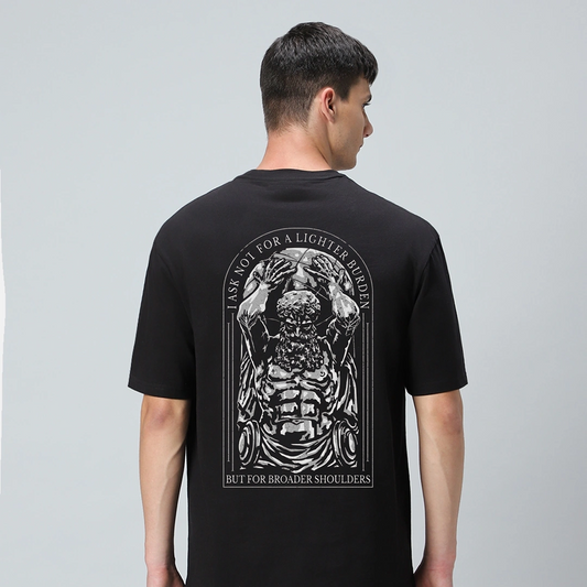 I ask for broader shoulders oversized t-shirt