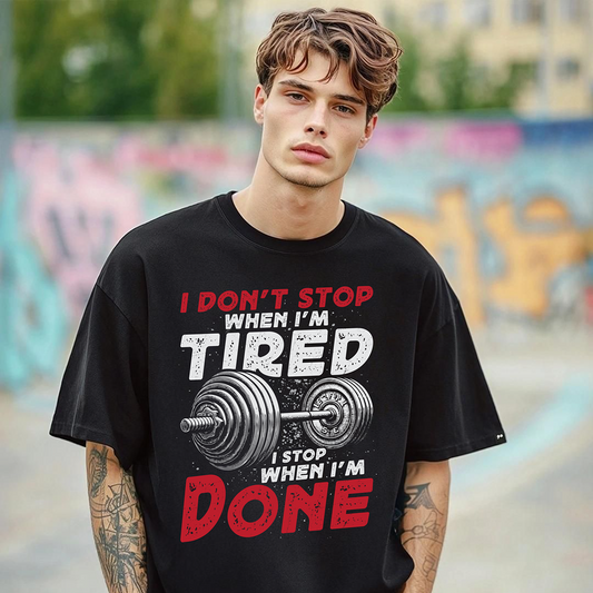 I Stop When I'm Done Oversize T-shirt