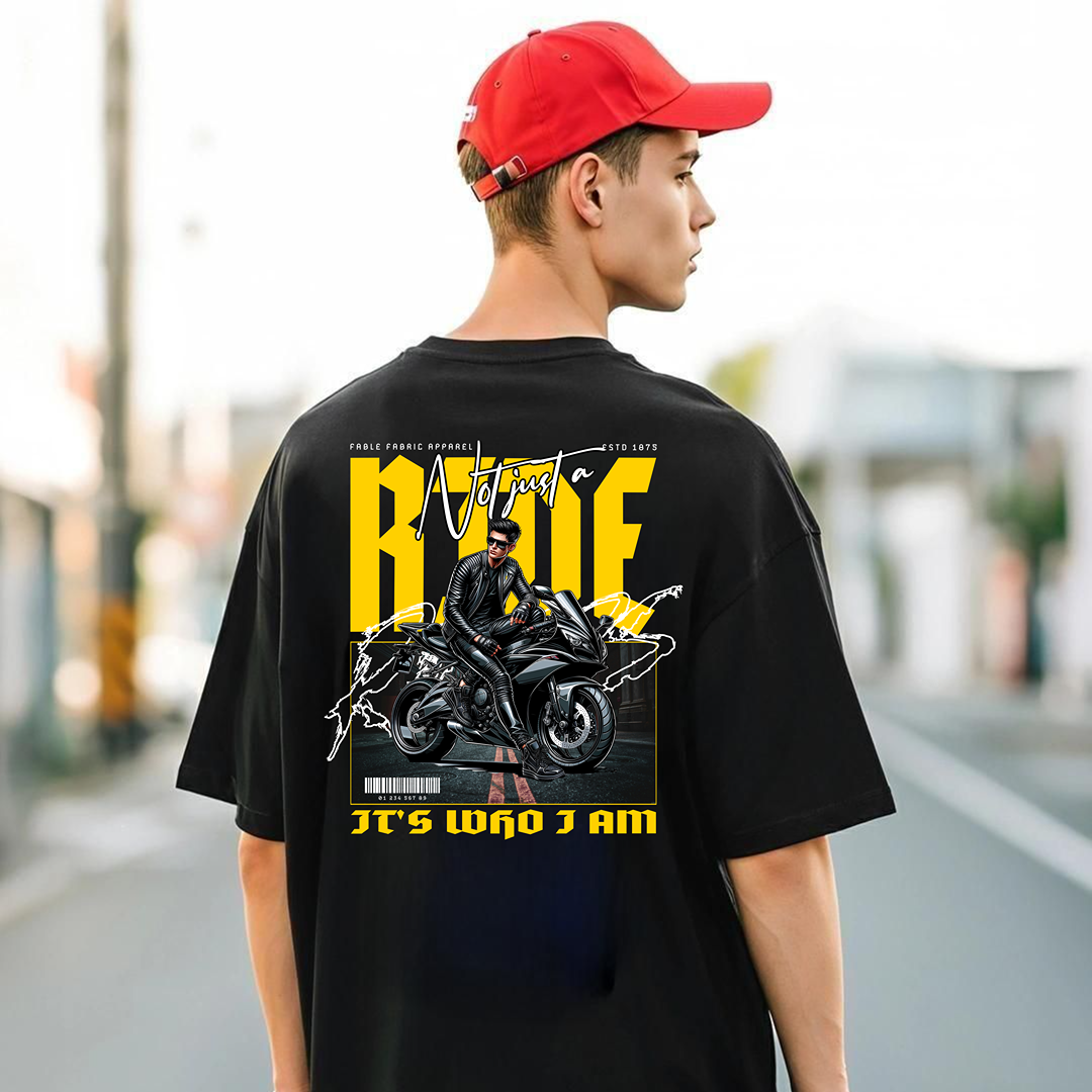 Not just a ride oversized t-shirt
