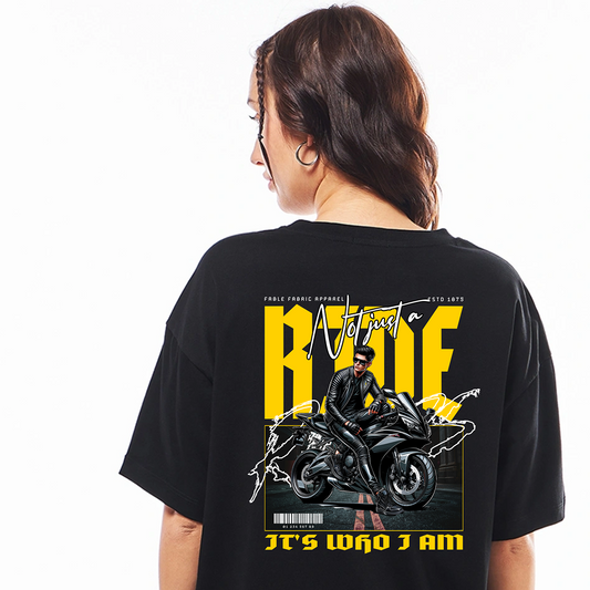 Not just a ride oversized t-shirt