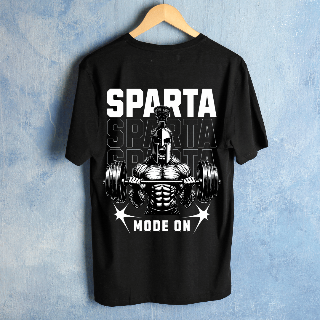 Sparta Mode On Half Sleeve T-shirt
