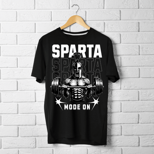 Sparta Mode On Half Sleeve T-shirt