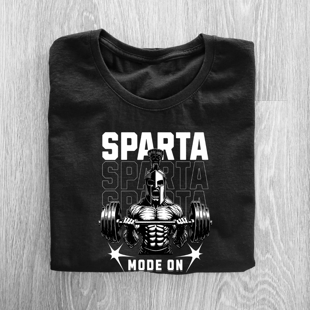 Sparta Mode On Half Sleeve T-shirt